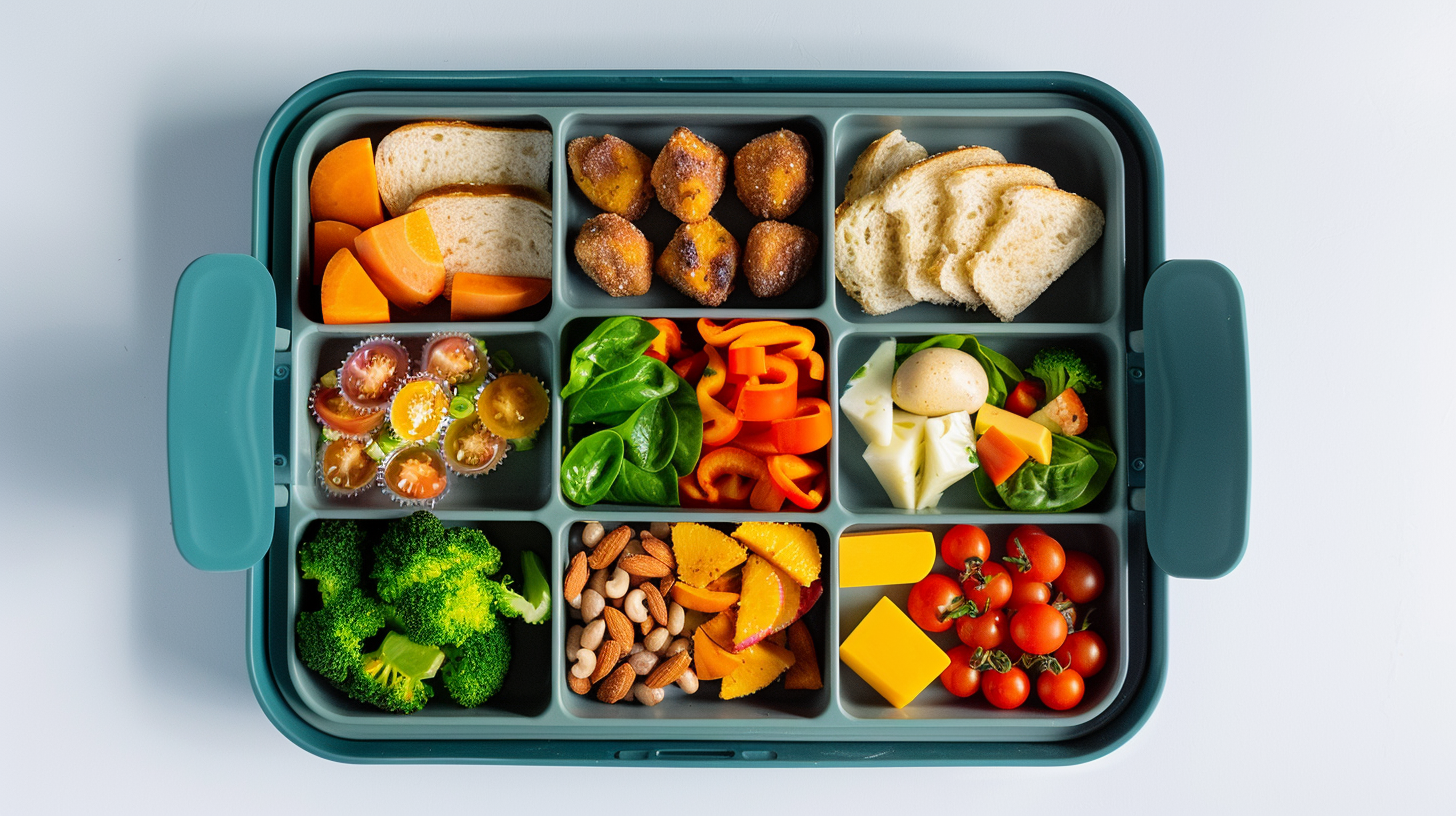 Portable low mess lunches