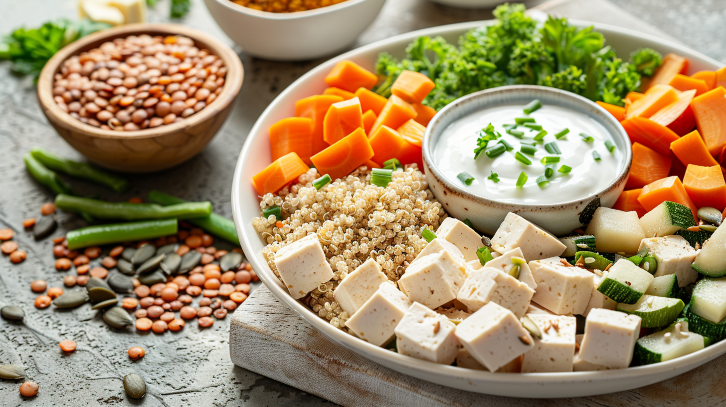 Vegetarian protein lunch