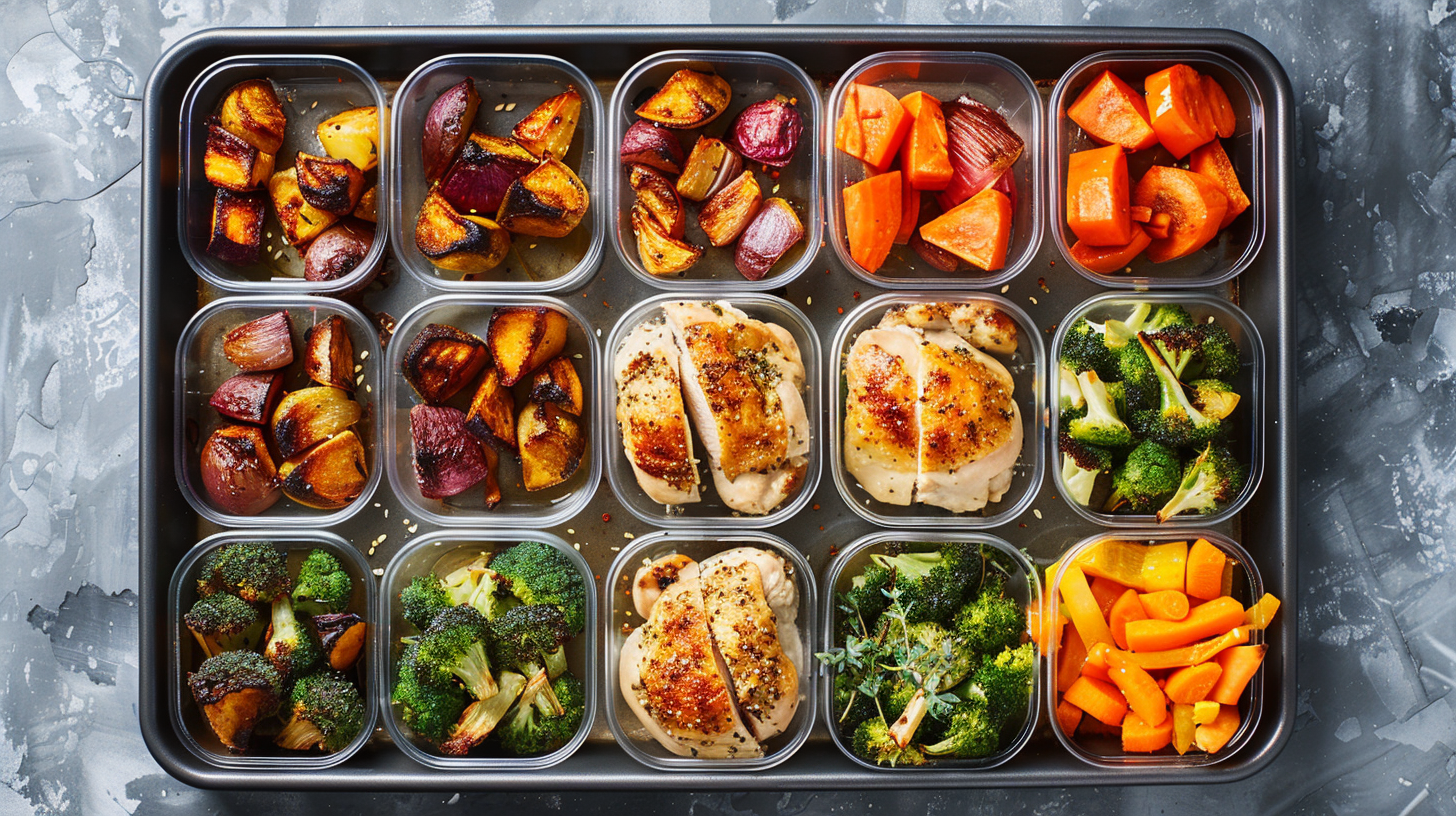 Sheet-pan lunch prep